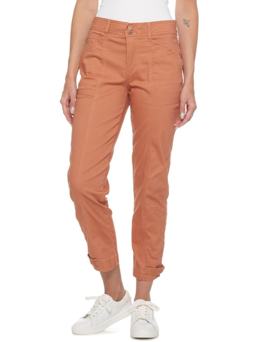 Democracy Raw Sienna AbSolution Tapered Utility Pants - High Rise